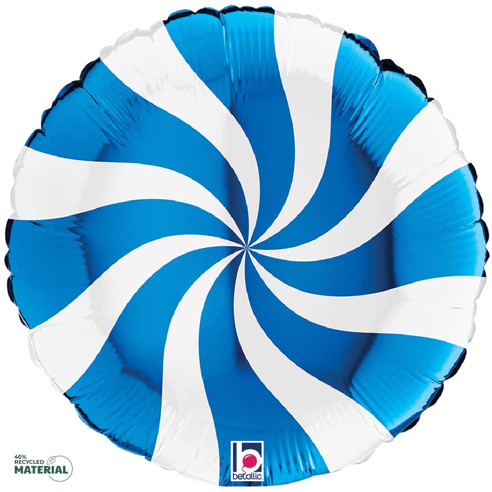 Betallic 18” Swirly White & Blue