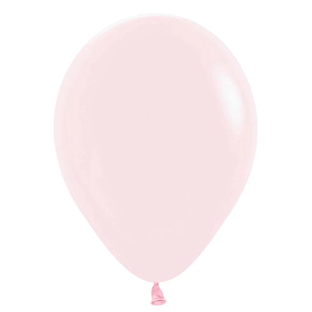 Sempertex 5" Latex Pastel Matte Pink 50ct