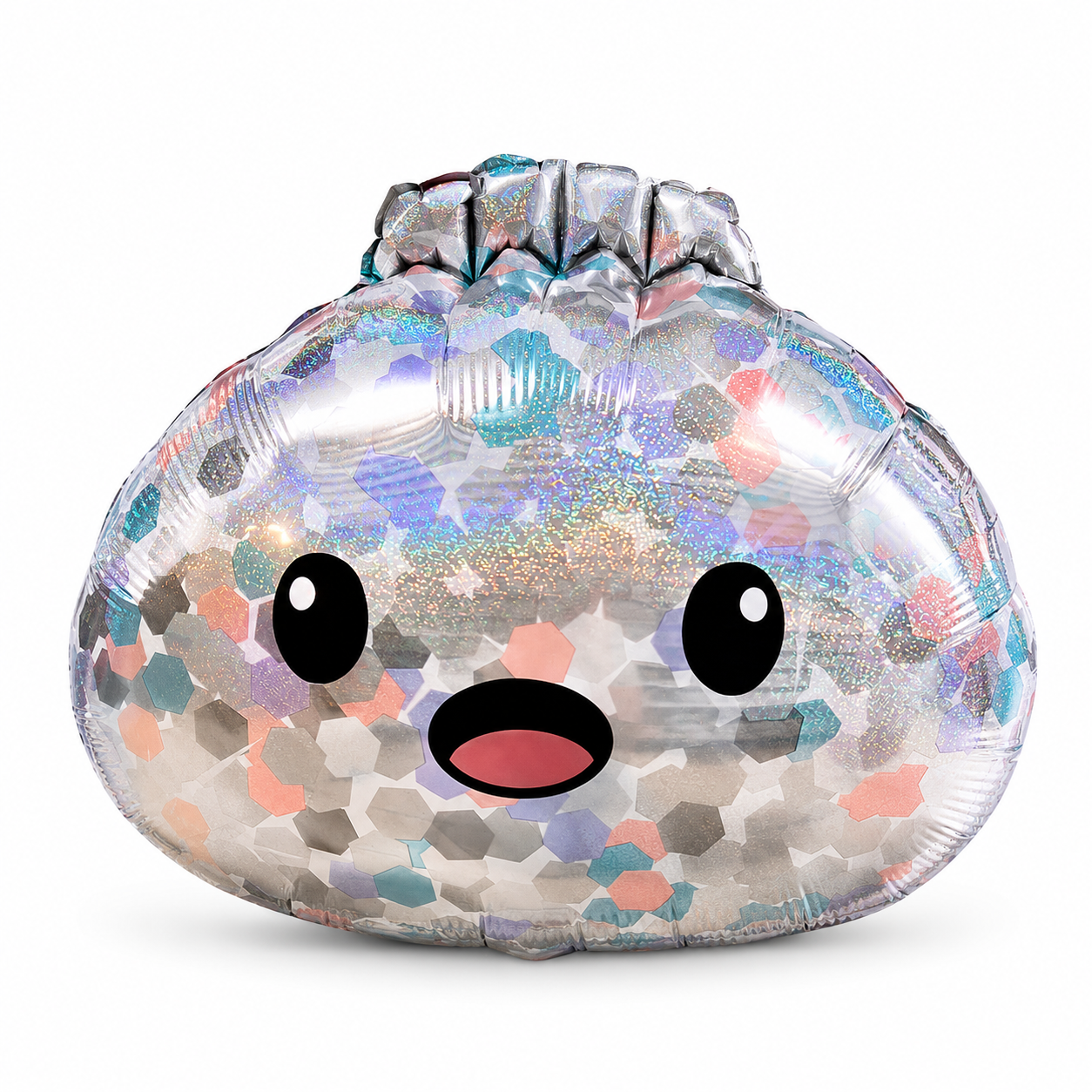 22" Holographic Glitter Kawaii Dumpling Balloon