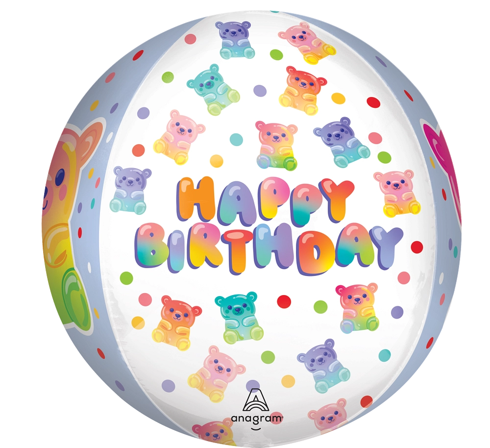 Anagram 15" Gummy Bear Birthday Birthday Orbz