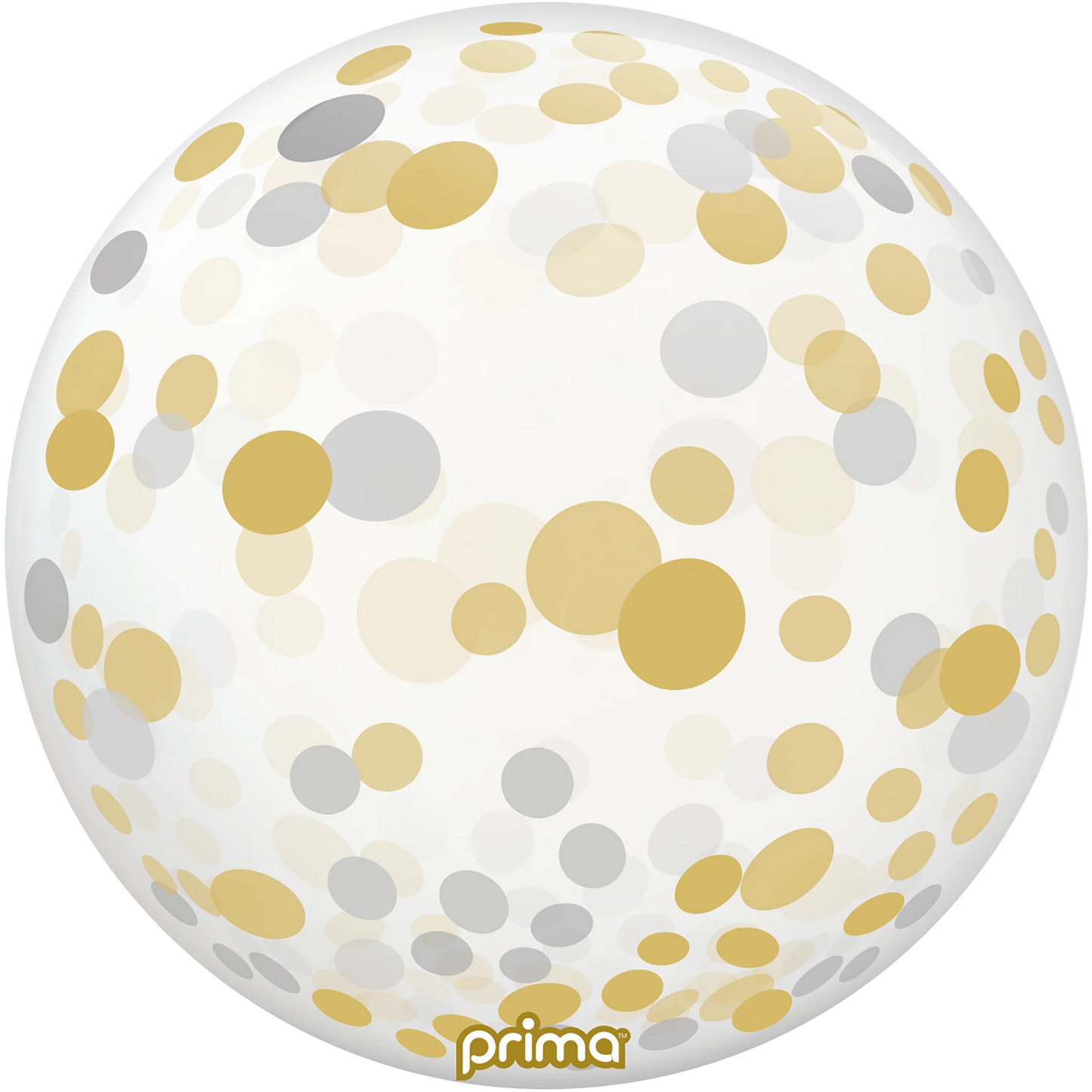 PRIMA 20" Silver Gold Confetti Sphere™