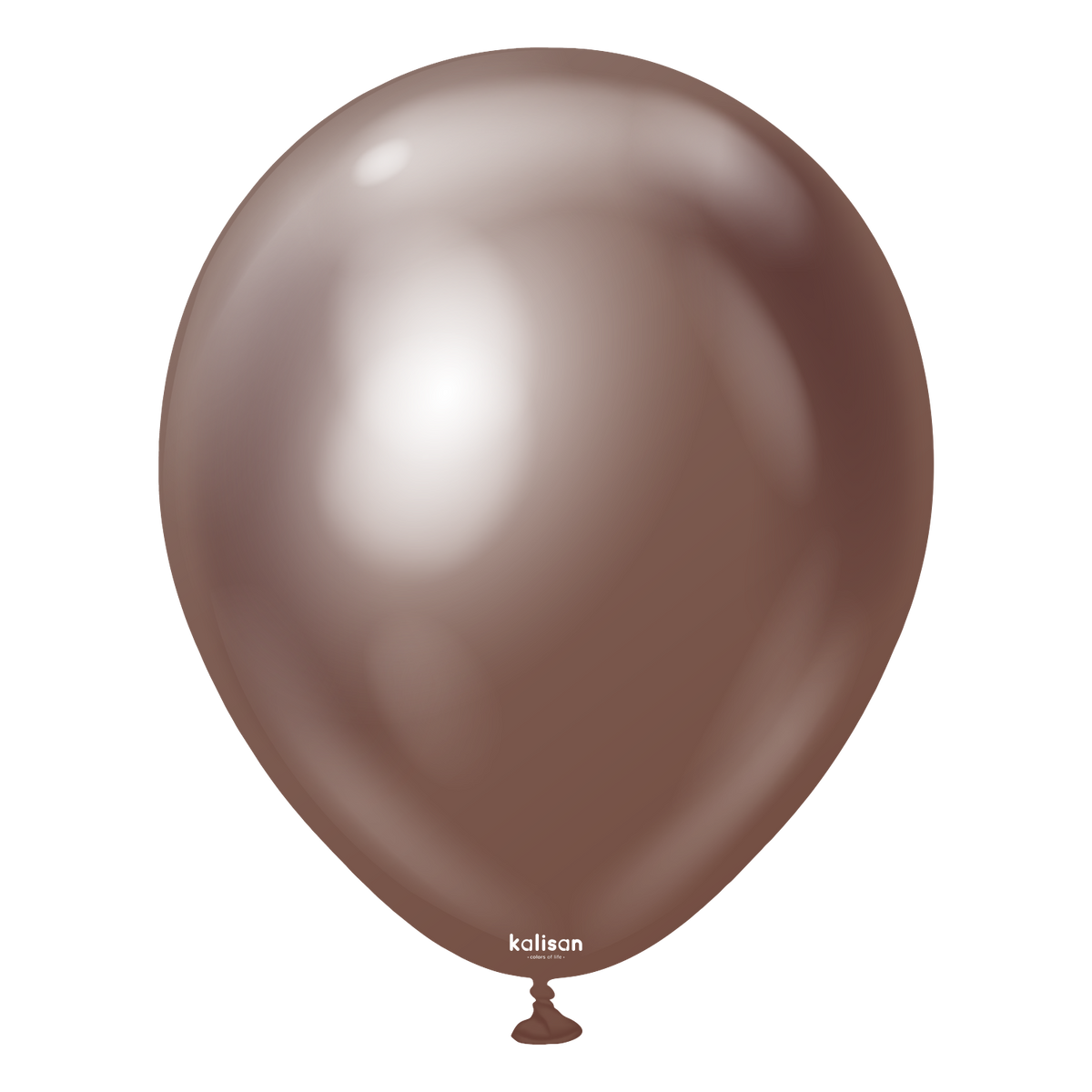 KALISAN 12” Mirror Chocolate Latex 50ct