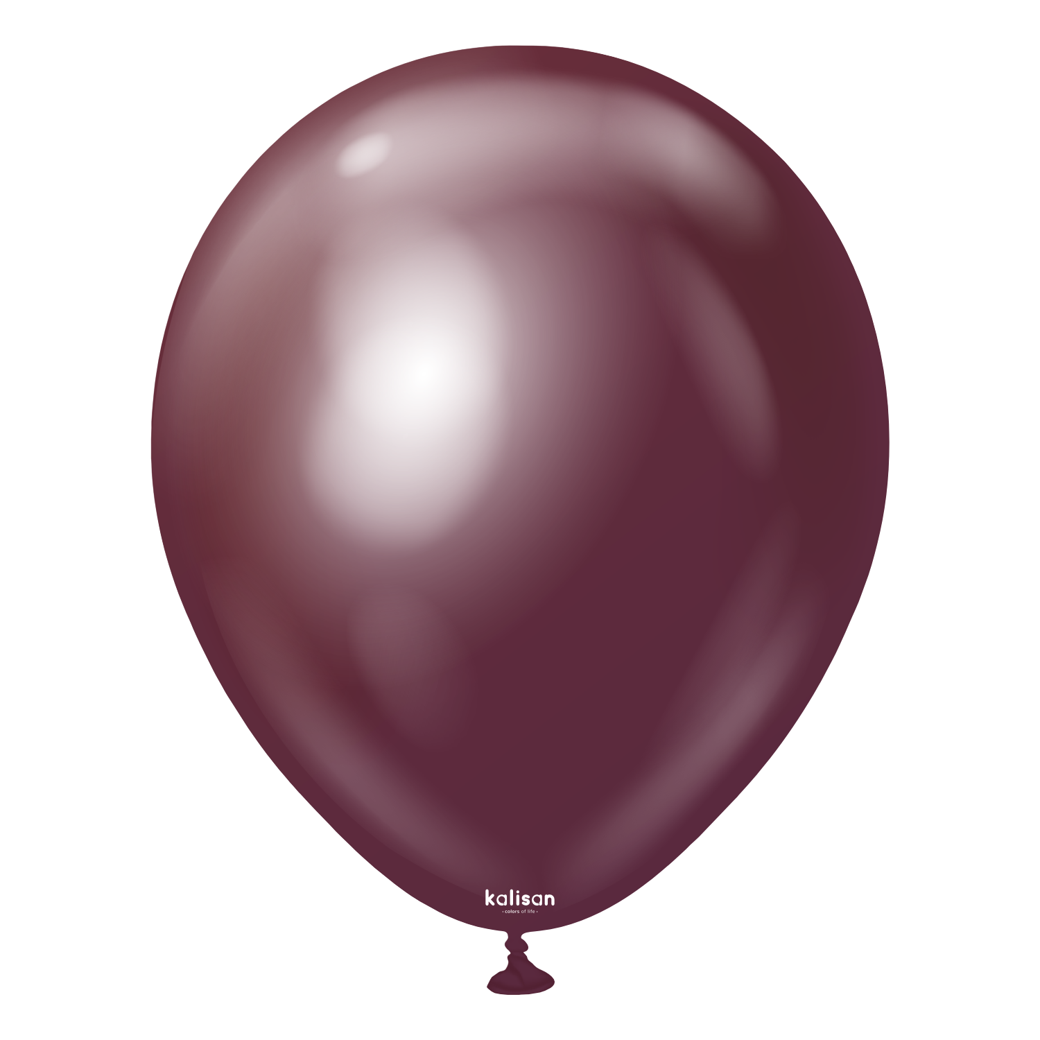 KALISAN 12” Mirror Burgundy Latex 50ct