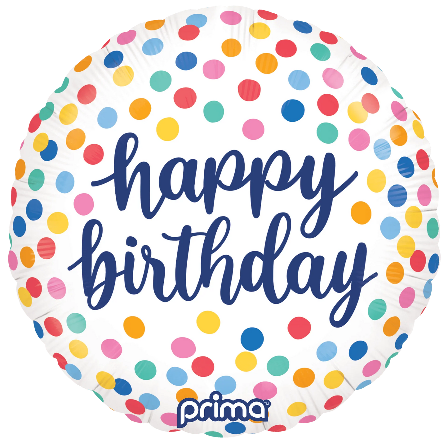PRIMA 18” Round Happy Birthday Confetti