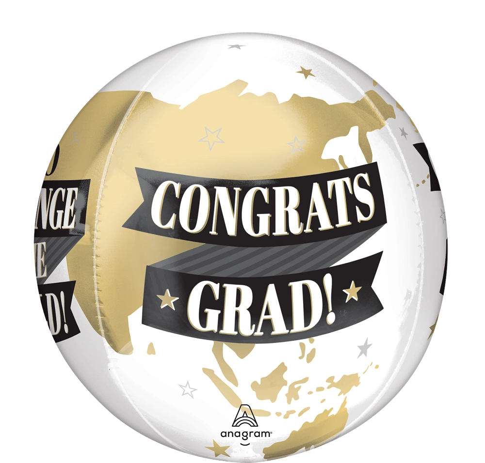 Anagram 16” To the Grad Go Change the World Orbz