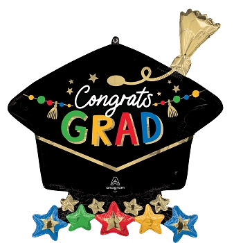 Anagram 26" Grad Party Grad Cap