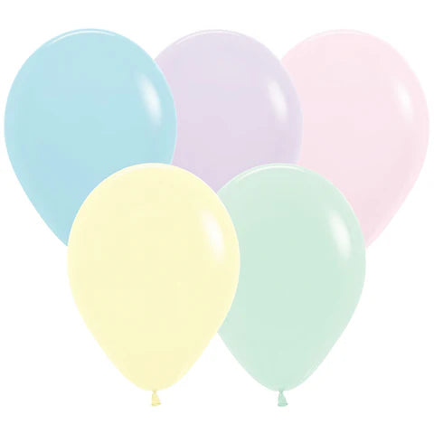 Sempertex 5" Latex Pastel Matte Assortment 100ct