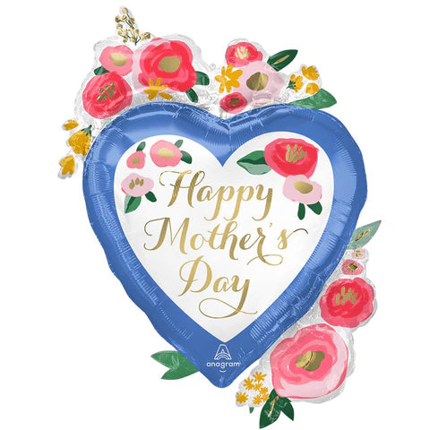 Anagram 34” HMD Painted Florals Heart
