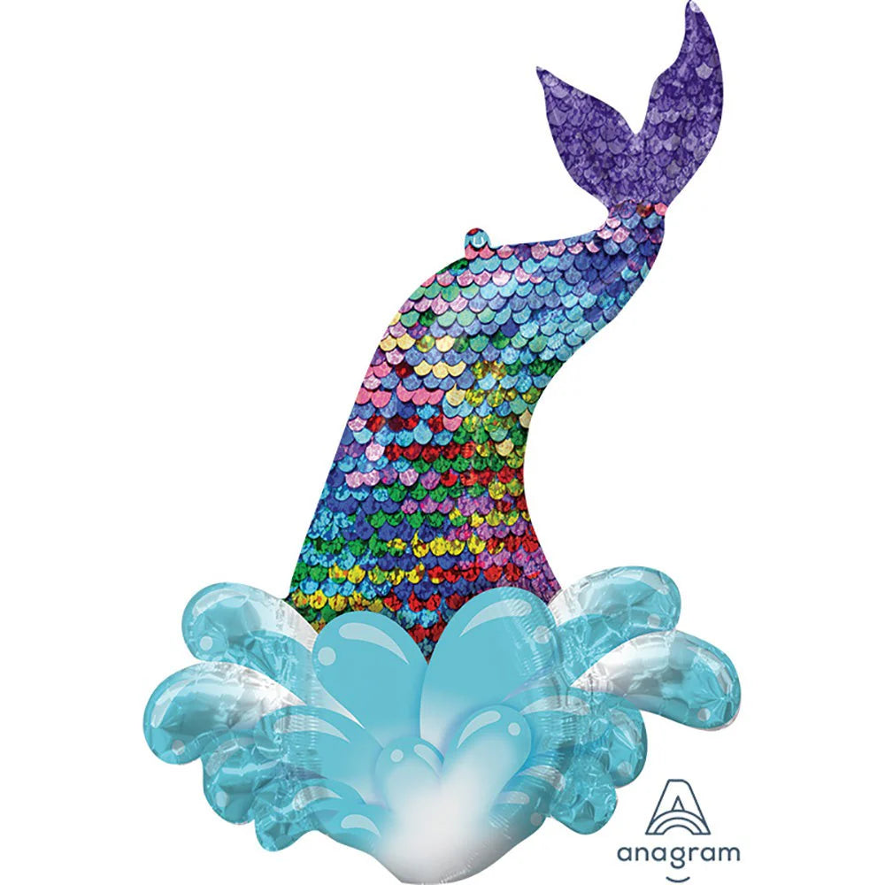 Anagram 39" Mermaid Sequin Tail Balloon