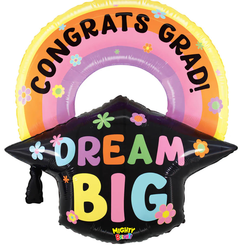 Betallic 30"Congrats GRAD! Dream Big Pastel