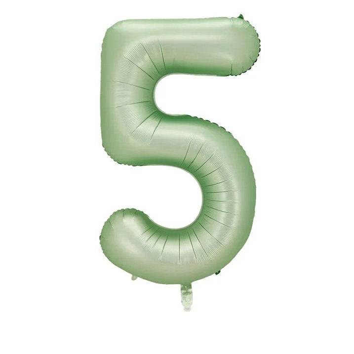 34" Sage Foil Balloon Number