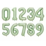 34" Sage Foil Balloon Number