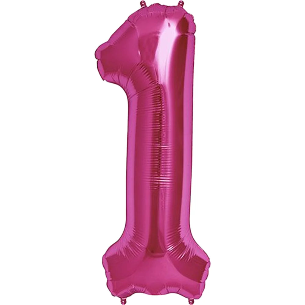 Party America 34" Fuchsia Jumbo Numbers