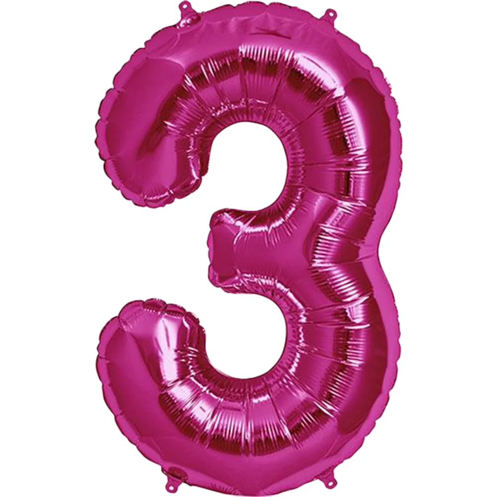 Party America 34" Fuchsia Jumbo Numbers