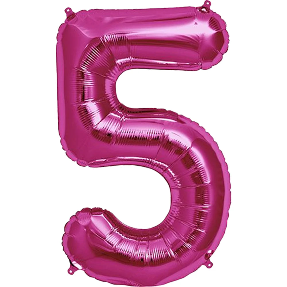 Party America 34" Fuchsia Jumbo Numbers