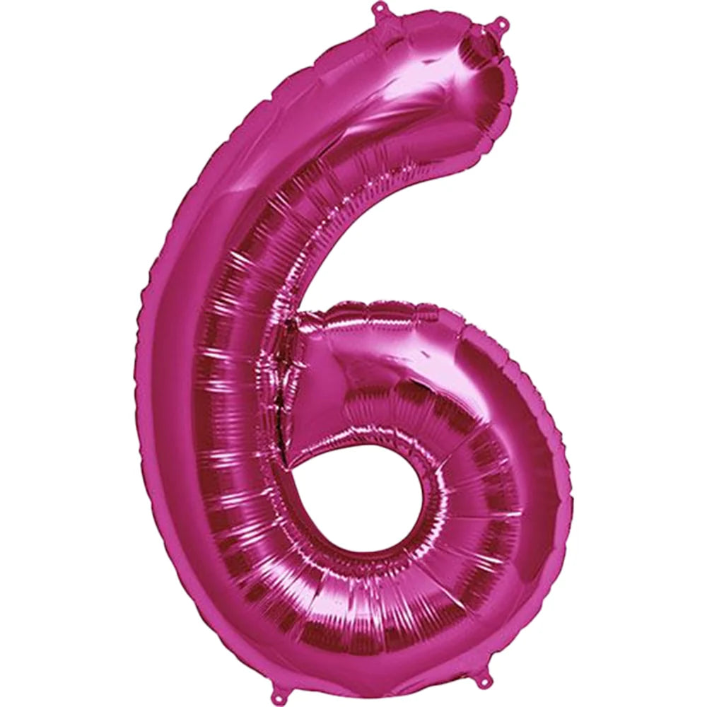 Party America 34" Fuchsia Jumbo Numbers