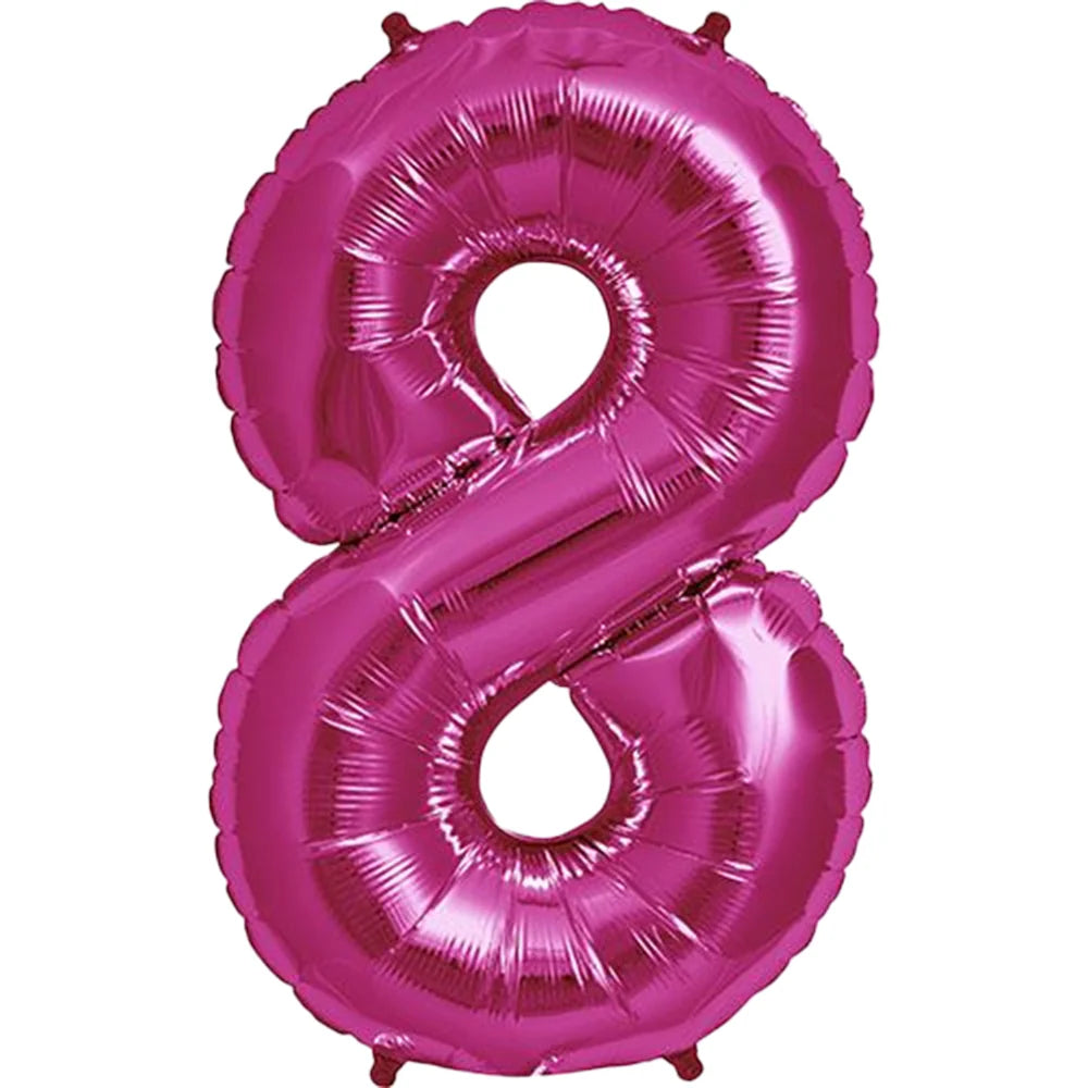 Party America 34" Fuchsia Jumbo Numbers