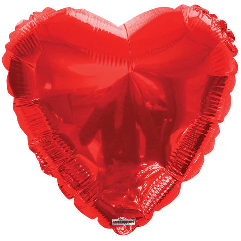 9” Red Heart (AIR-FILL ONLY / FLAT)