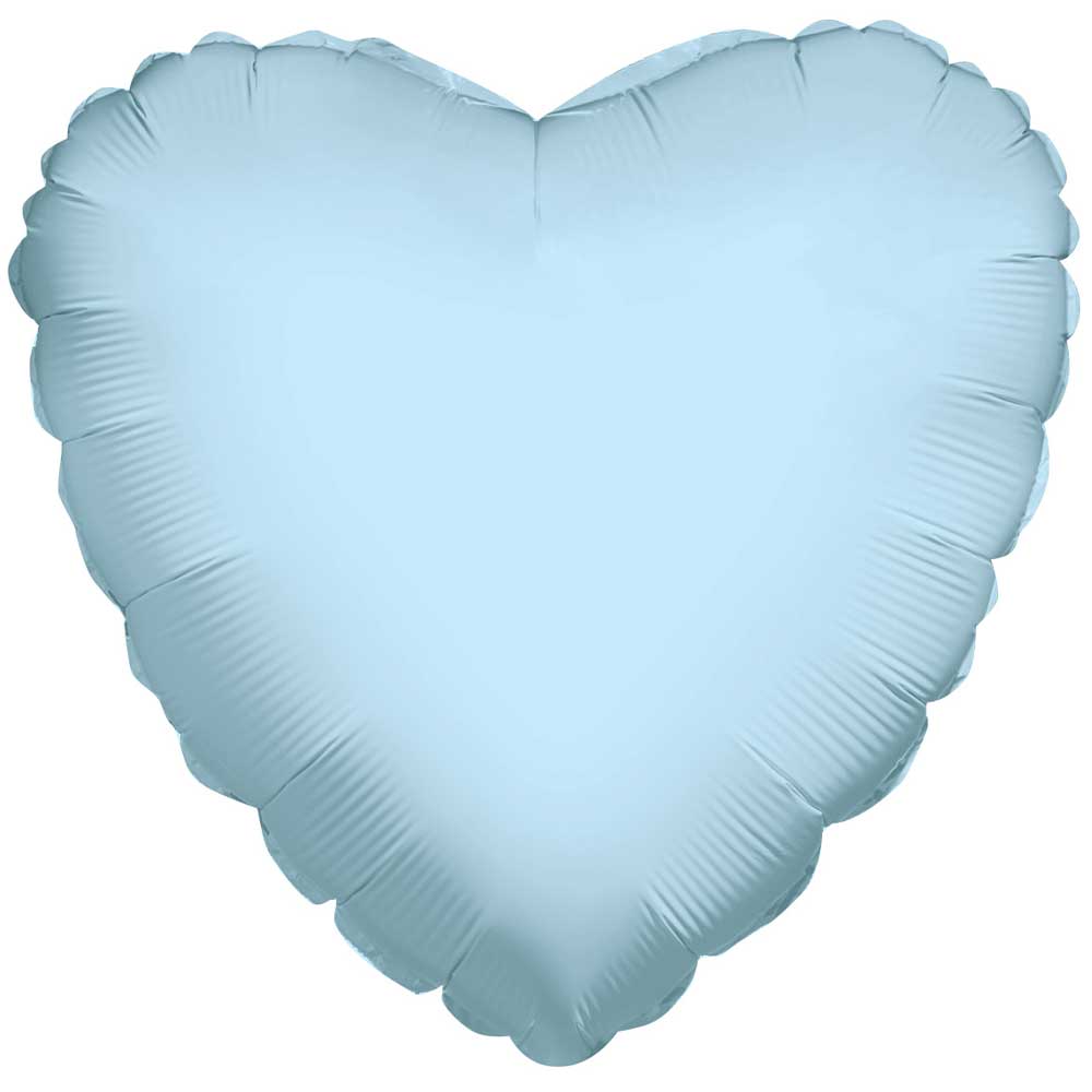 4” Light Blue Heart (AIR-FILL ONLY / FLAT)