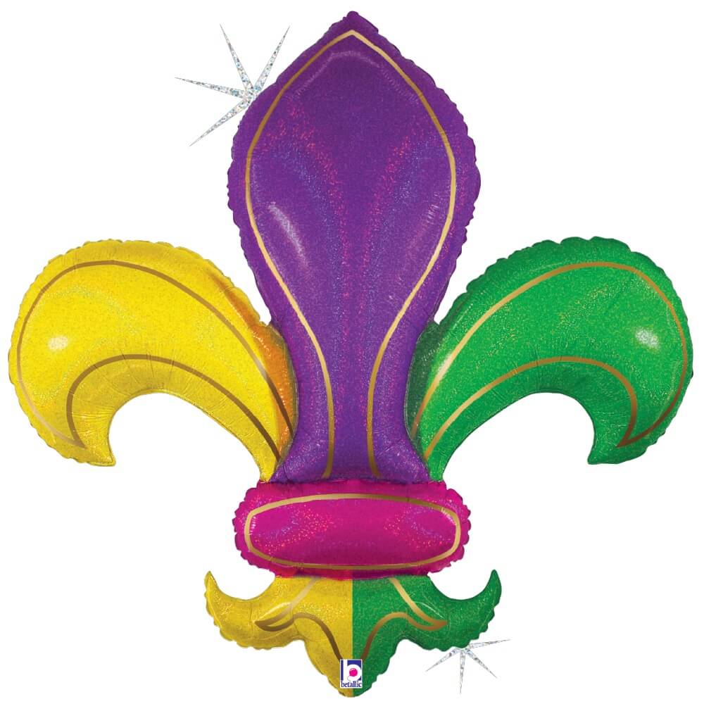Betallic 36" Colorful Fleur de Lis