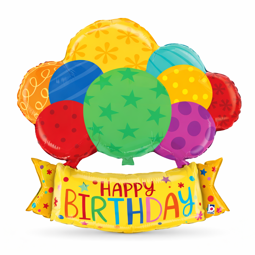 Betallic 29” Birthday Balloon Banner