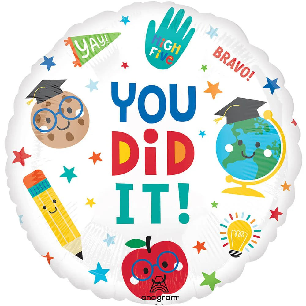 Anagram 18" Graduation Fun You Did It Balloon (FLAT)