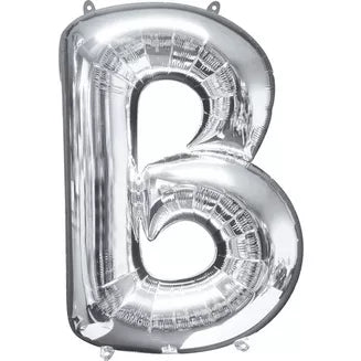 34" Silver Foil Balloon Letter