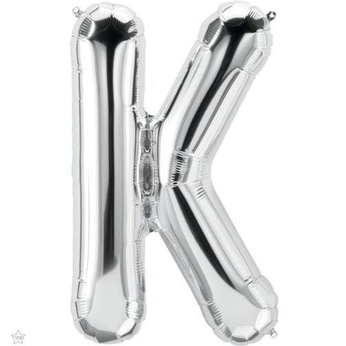 34" Silver Foil Balloon Letter