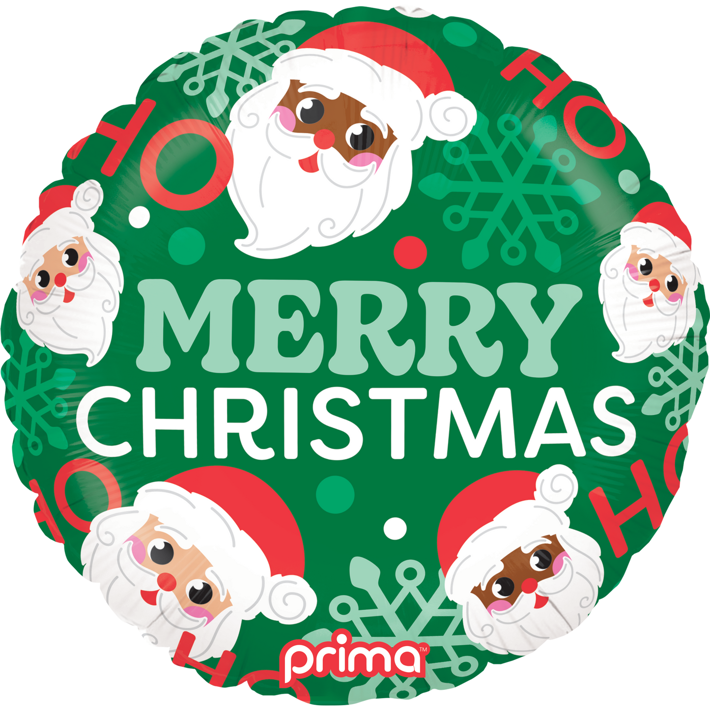 PRIMA 18" Round HoHo Happy Santa