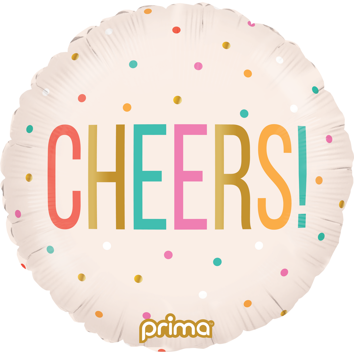PRIMA 18" Round Cheers Colorful Dots