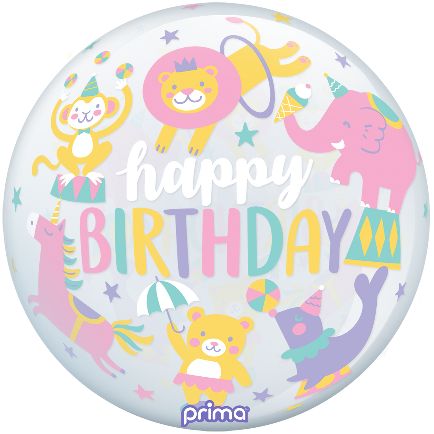 PRIMA 20” Birthday Pastel Circus Sphere