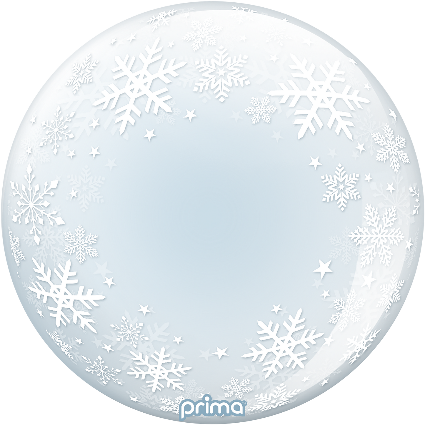 PRIMA 20” White Snowflakes Sphere