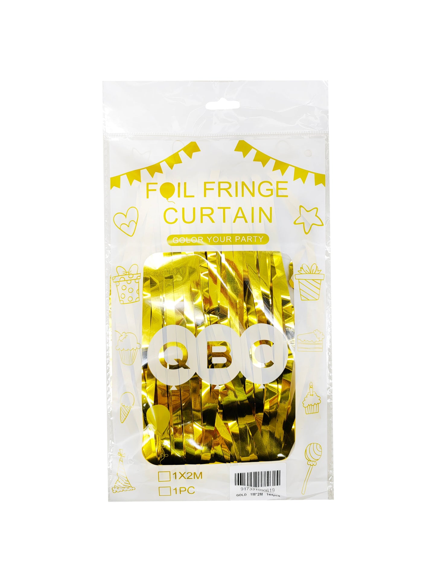 QBC Foil Irisdecent Curtains 3ft x 6ft