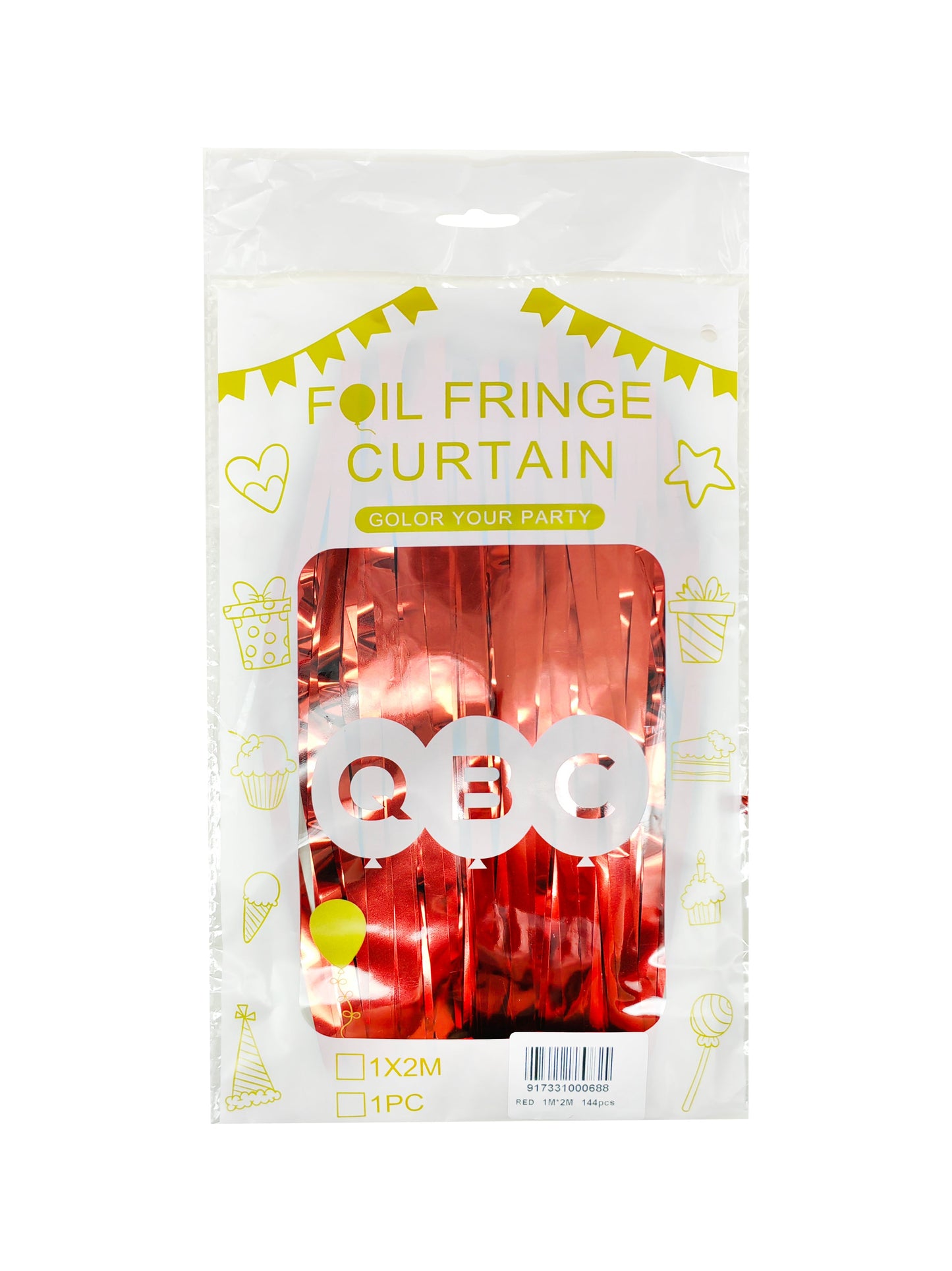 QBC Foil Irisdecent Curtains 3ft x 6ft