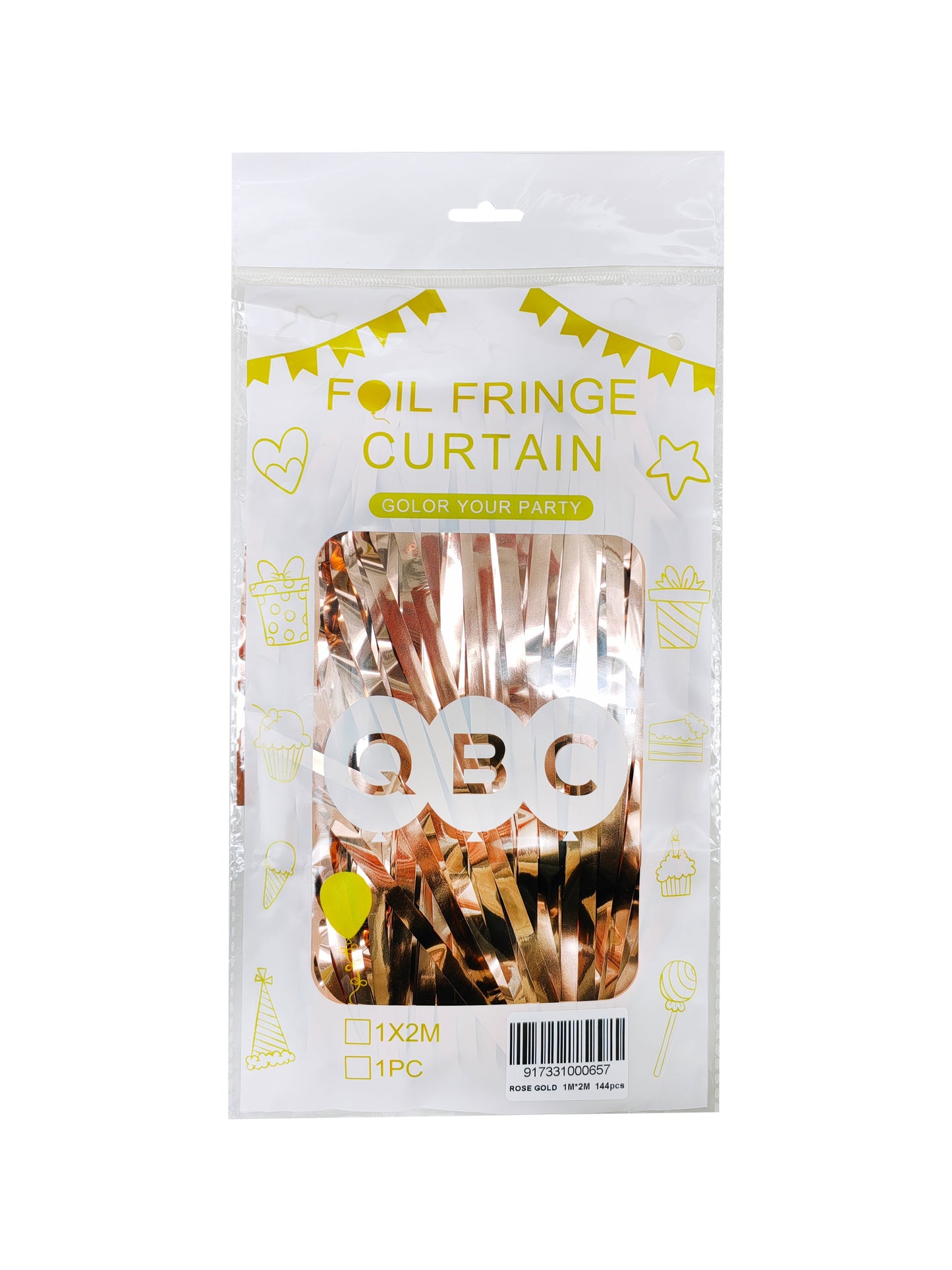 QBC Foil Irisdecent Curtains 3ft x 6ft