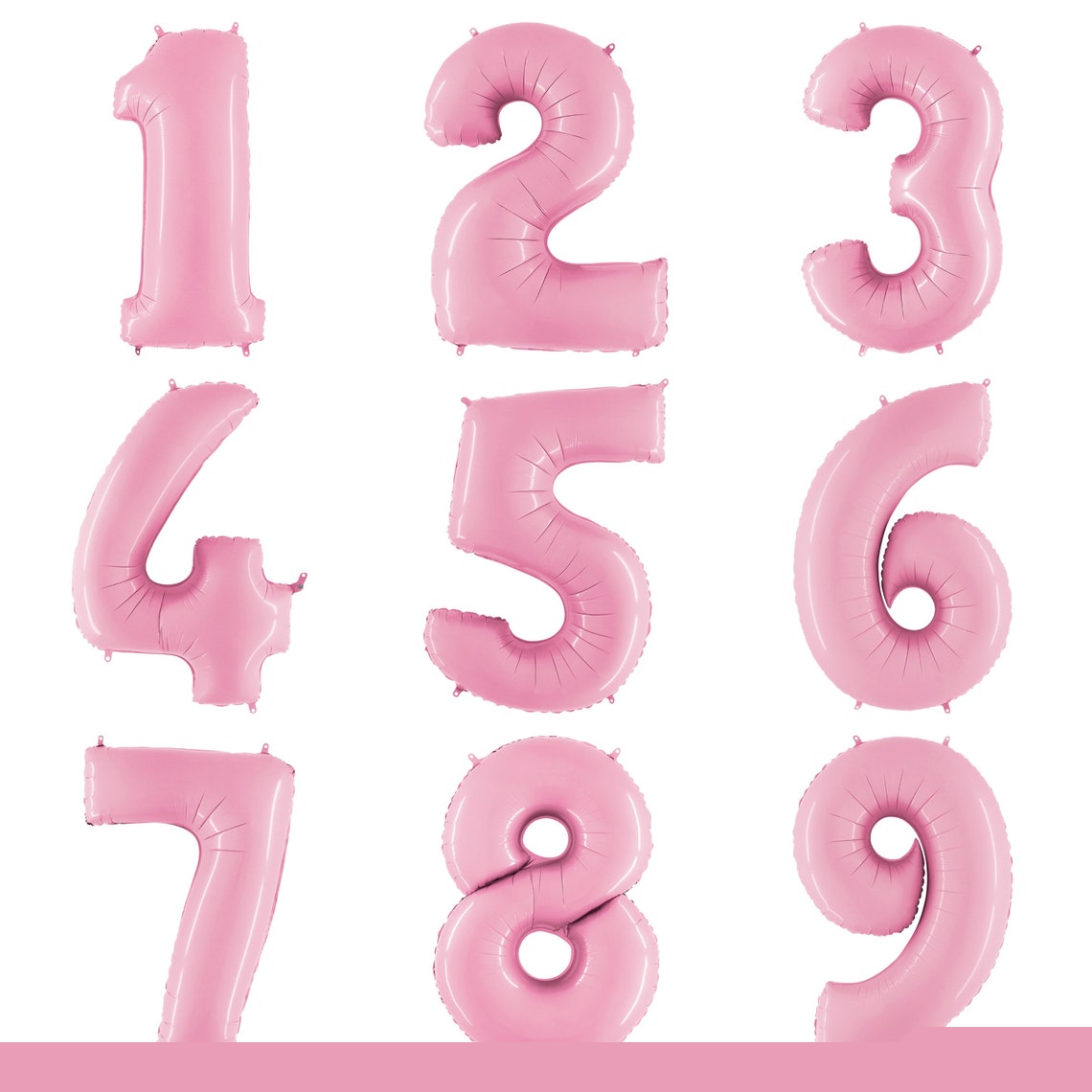 Party America 34" Pastel Pink Jumbo Numbers