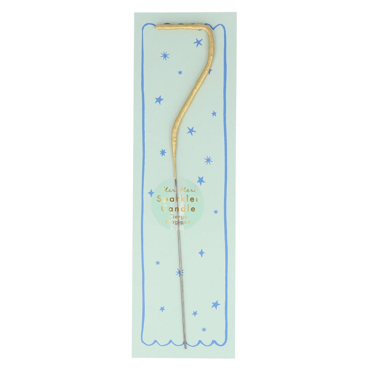 MERI MERI Gold Sparkler Number 7 Birthday Candles