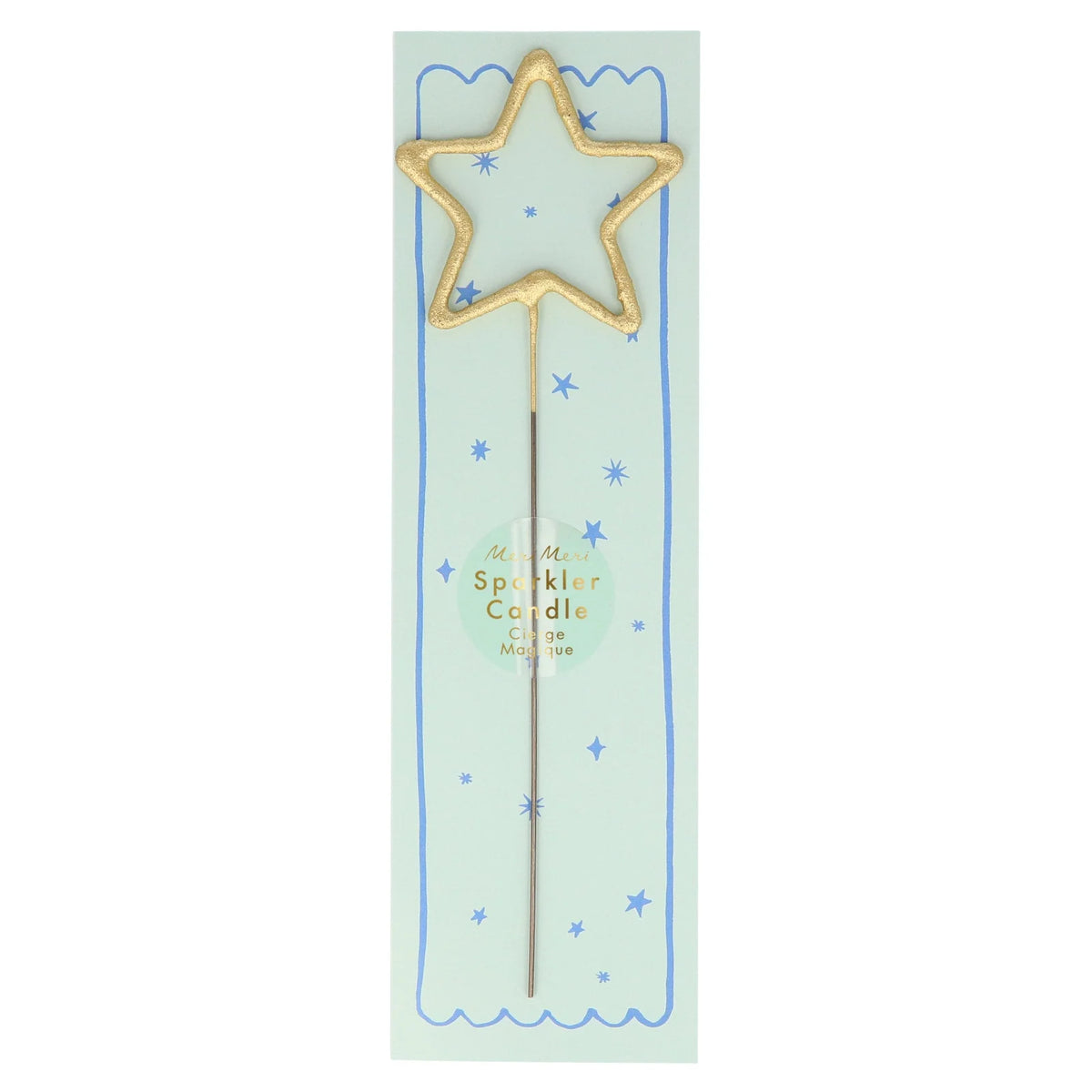 MERI MERI Gold Sparkler Star Birthday Candle