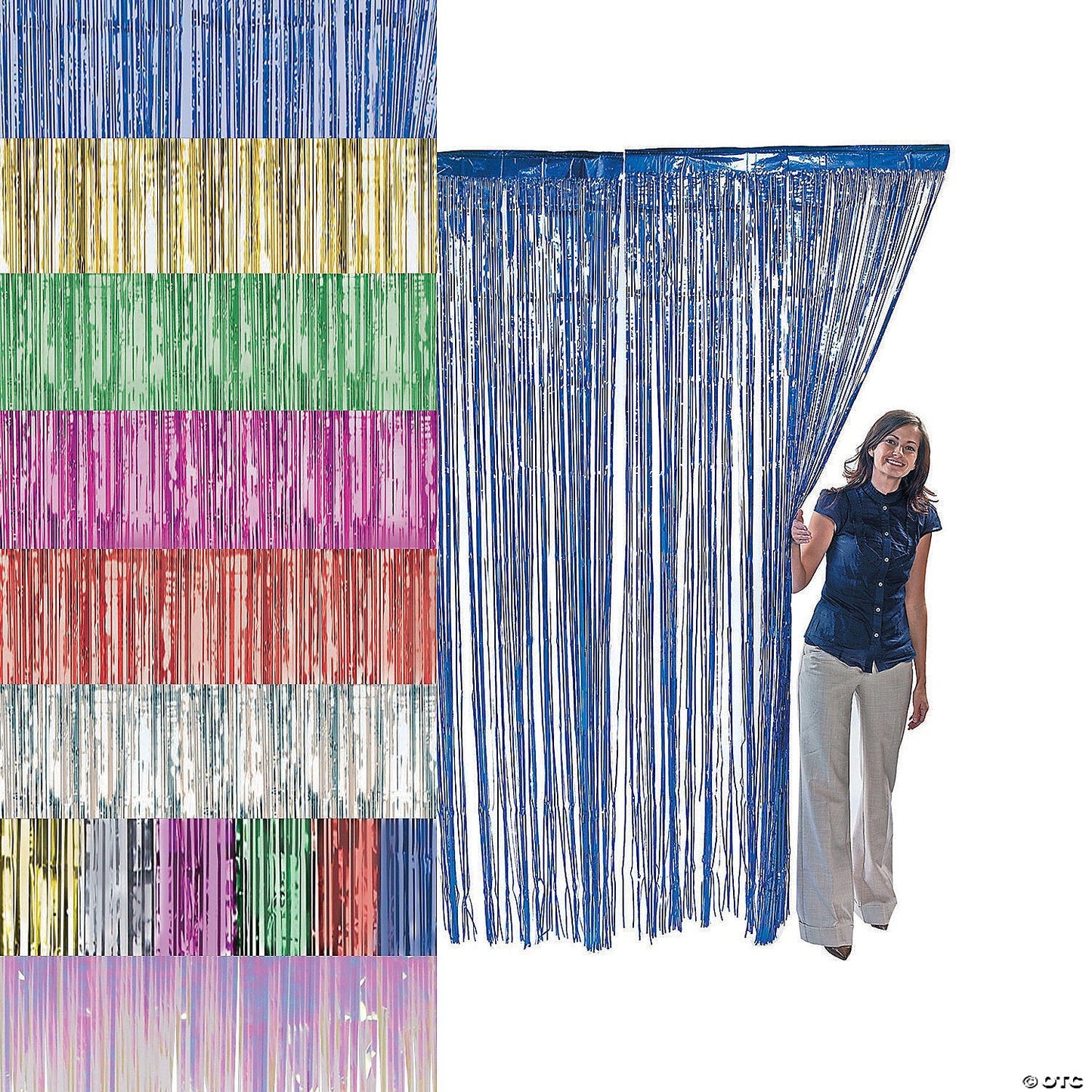 QBC Foil Irisdecent Curtains 3ft x 6ft