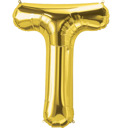 34" Gold Foil Balloon Letter