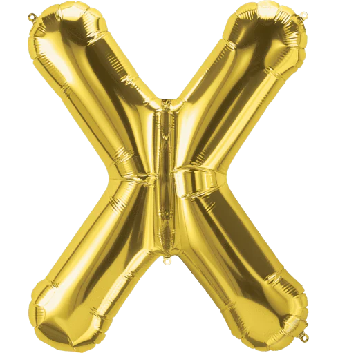 34" Gold Foil Balloon Letter