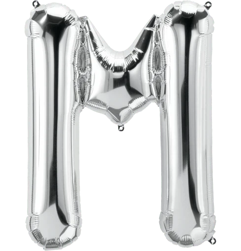34" Silver Foil Balloon Letter