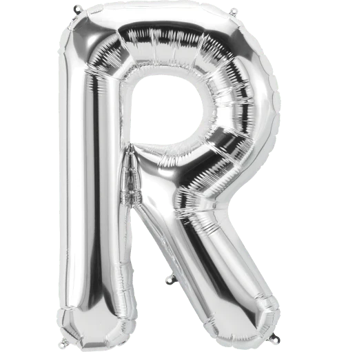 34" Silver Foil Balloon Letter