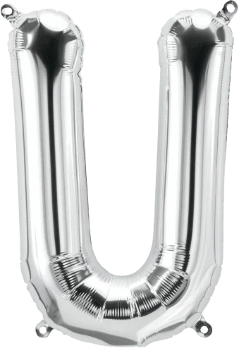 34" Silver Foil Balloon Letter