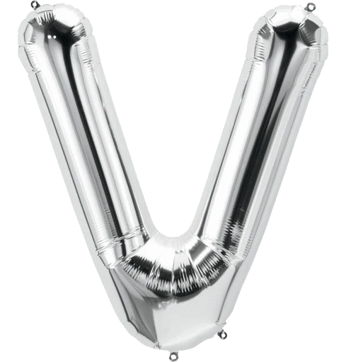 34" Silver Foil Balloon Letter