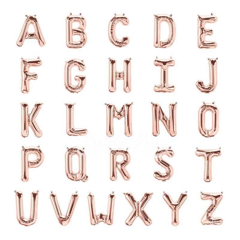 34" Rose Gold Letters