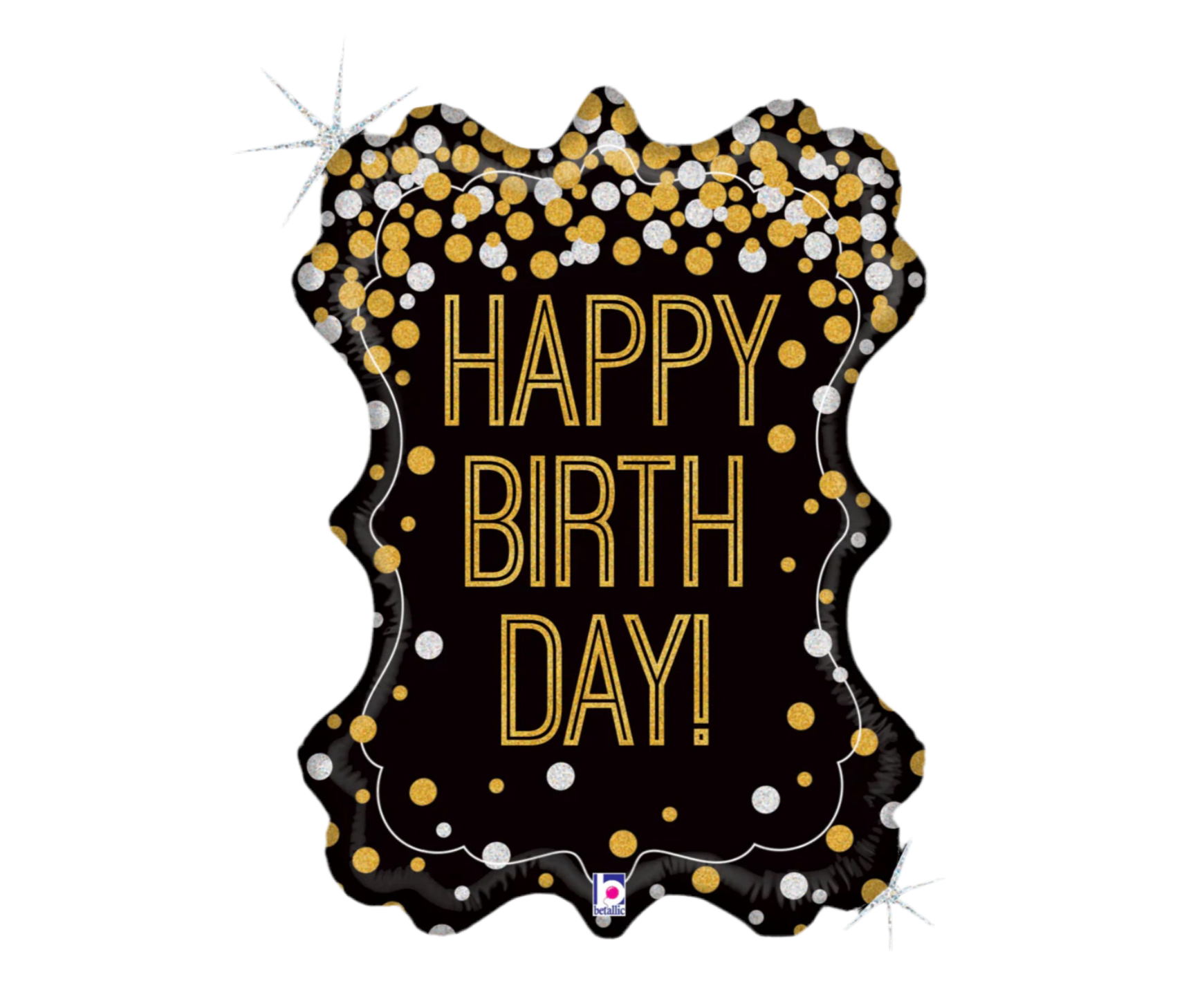 Betallic 34" Metallic Birthday Frame Balloon