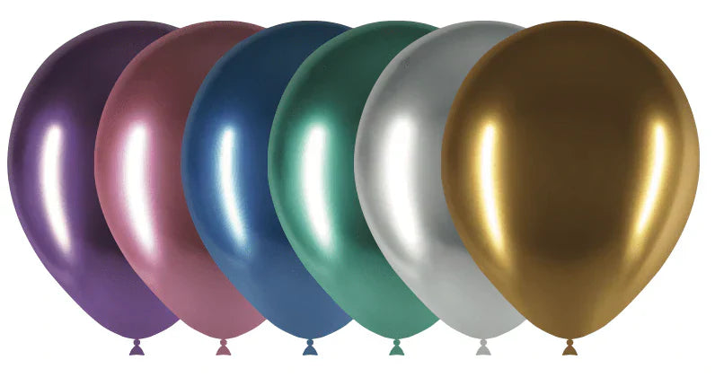 Balloonia 12" Brilliant Assorted Latex Balloons - 25ct