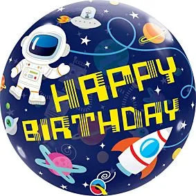 Qualatex 22" Outer Space Bubble balloon
