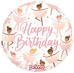 18” Round Birthday Ballerinas